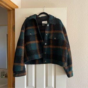 Aritzia Flannel Wool Shirt Jacket